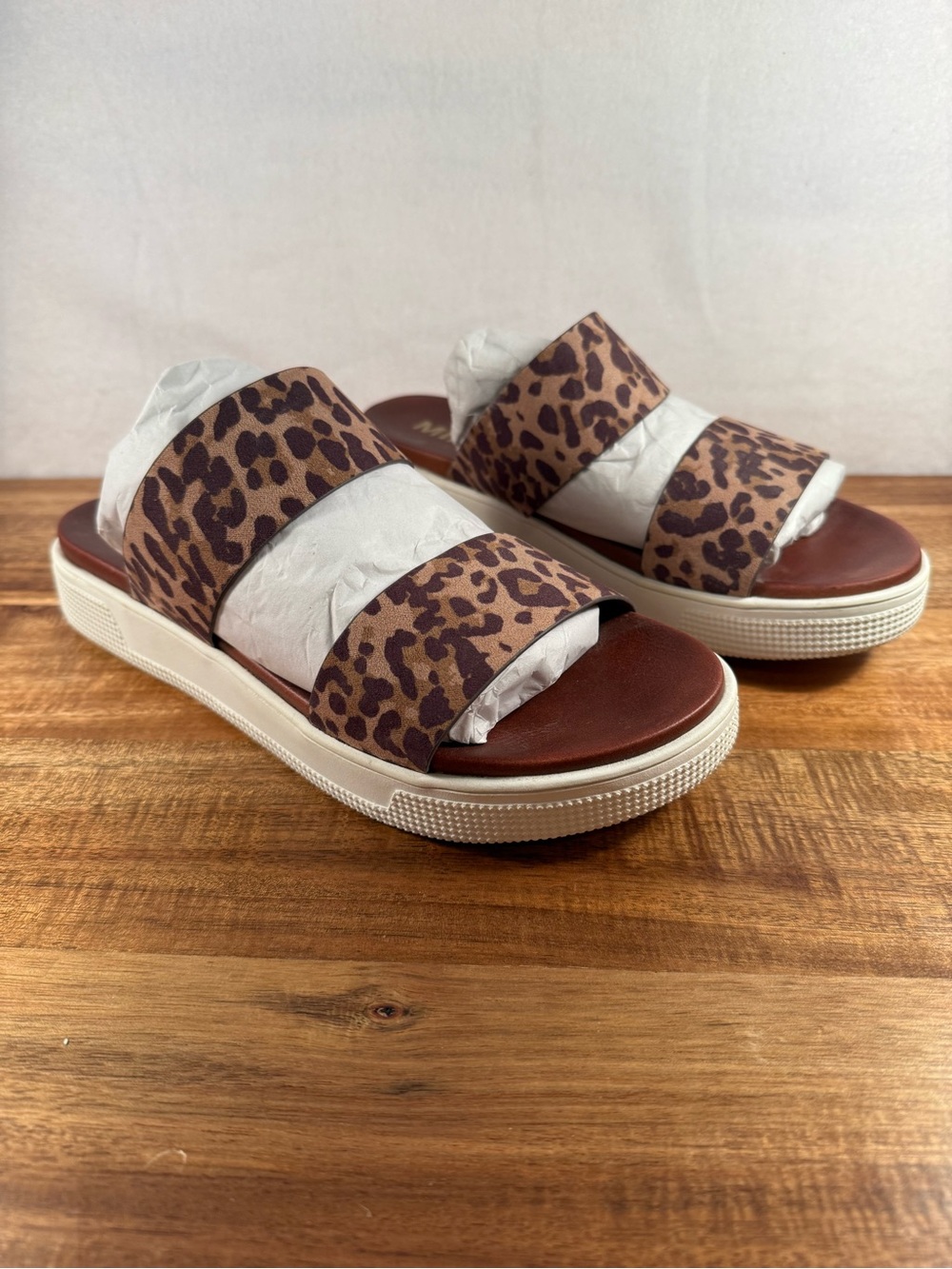 MIA Yelena Platform Sandals in Bold Brown Leopard Print Size 9 NWOT - Picture 10 of 10